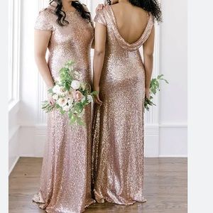 Revelry Chloe Floor Length Sequin Dress